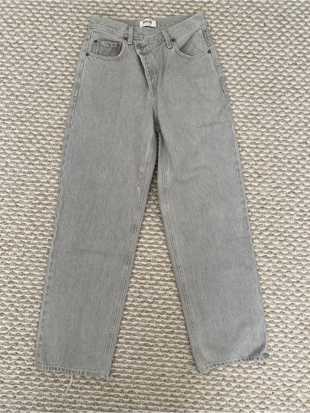 Agolde Criss Cross Jeans Gray